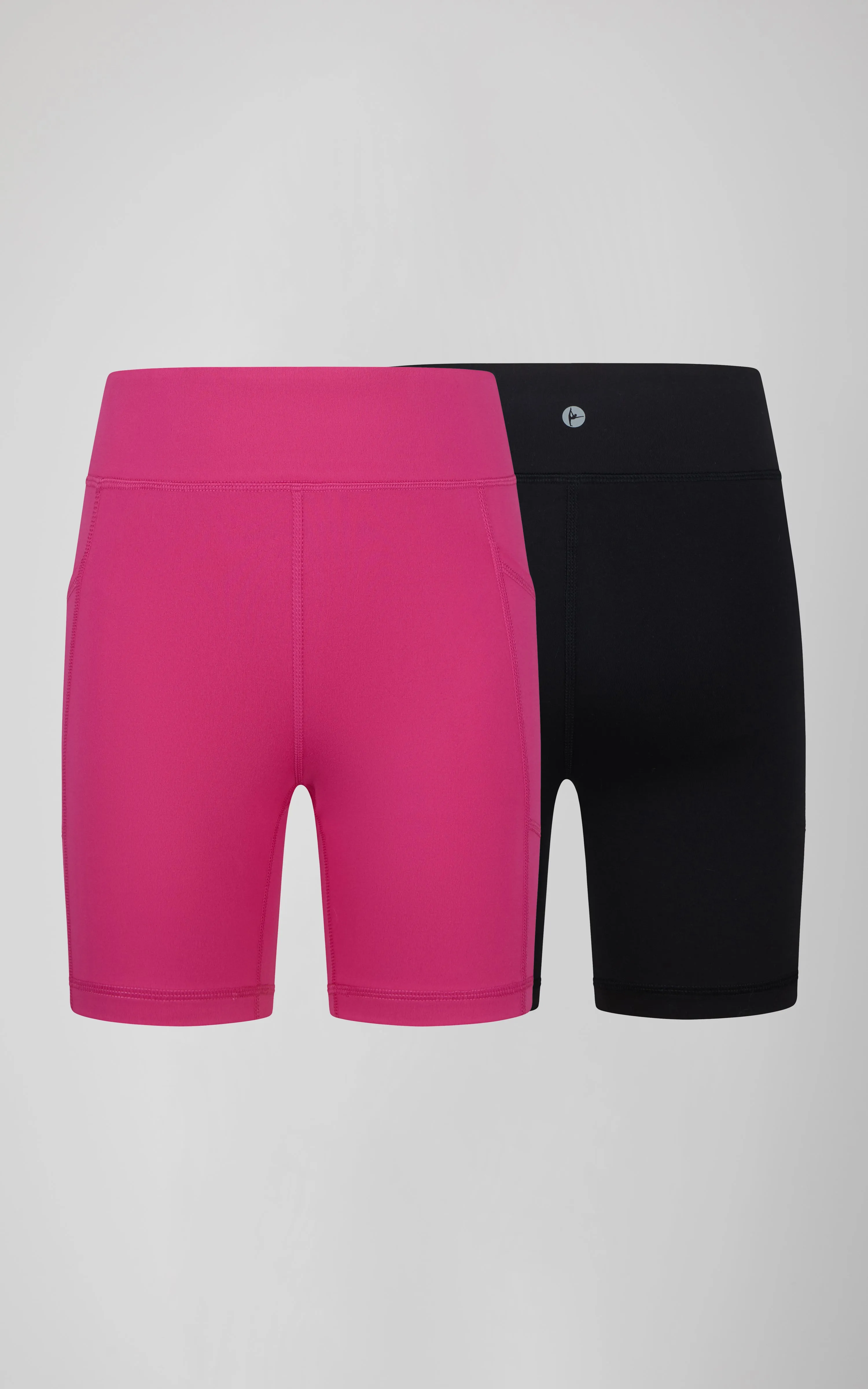 Girls 2 PK Interlock Side Pocket   Basic Bike Short