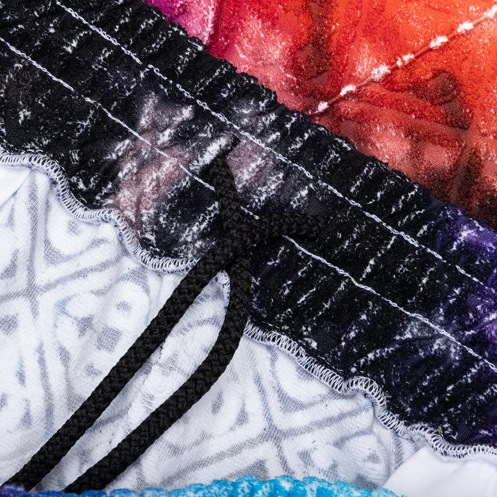 Gradient Towelling Shorts - Tie Dye