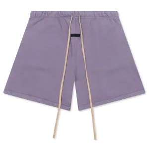 Heavy Fleece Soccer Short - Lavender