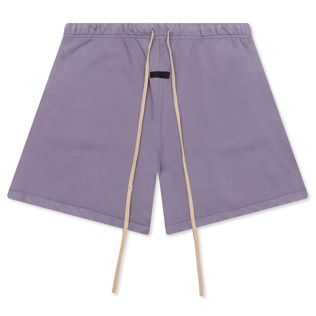 Heavy Fleece Soccer Short - Lavender