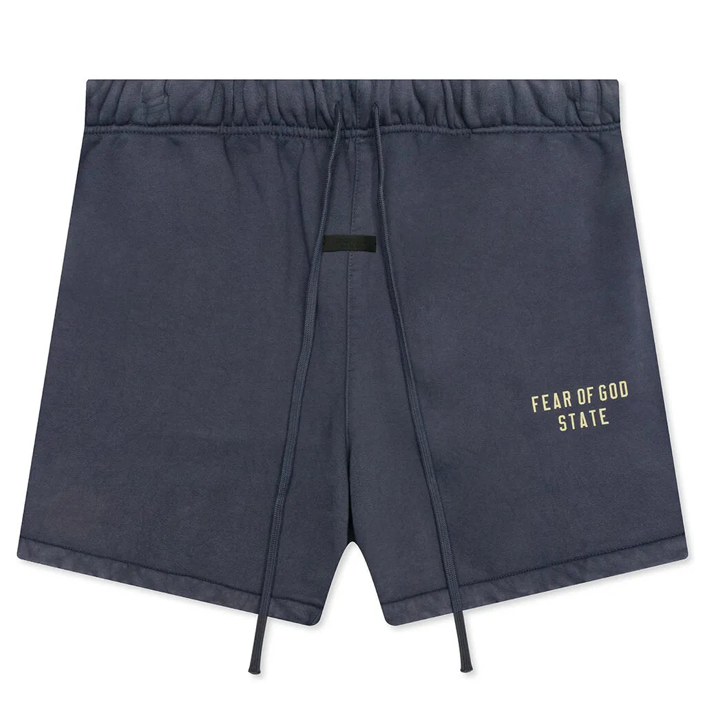 Heavy Fleece Soccer Short - Marine