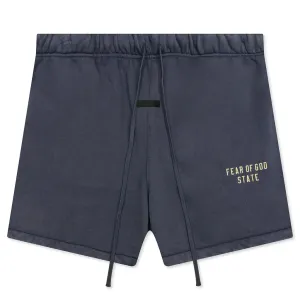 Heavy Fleece Soccer Short - Marine