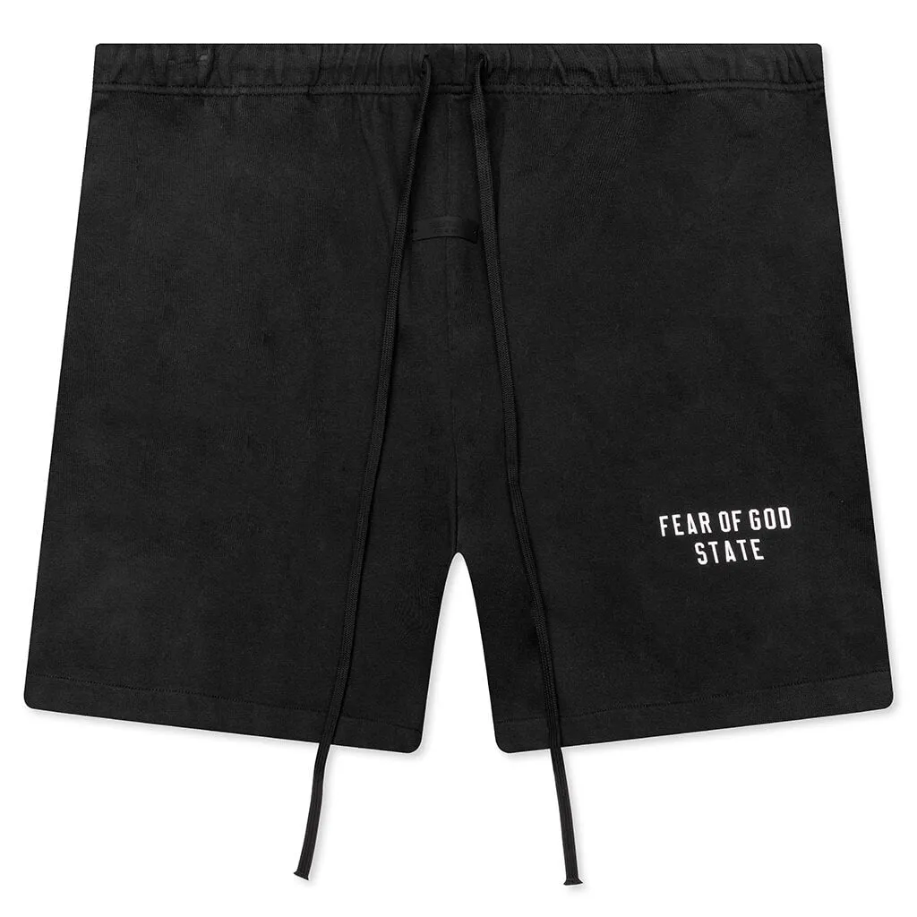 Heavy Jersey Soccer Short - Black