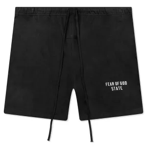 Heavy Jersey Soccer Short - Black