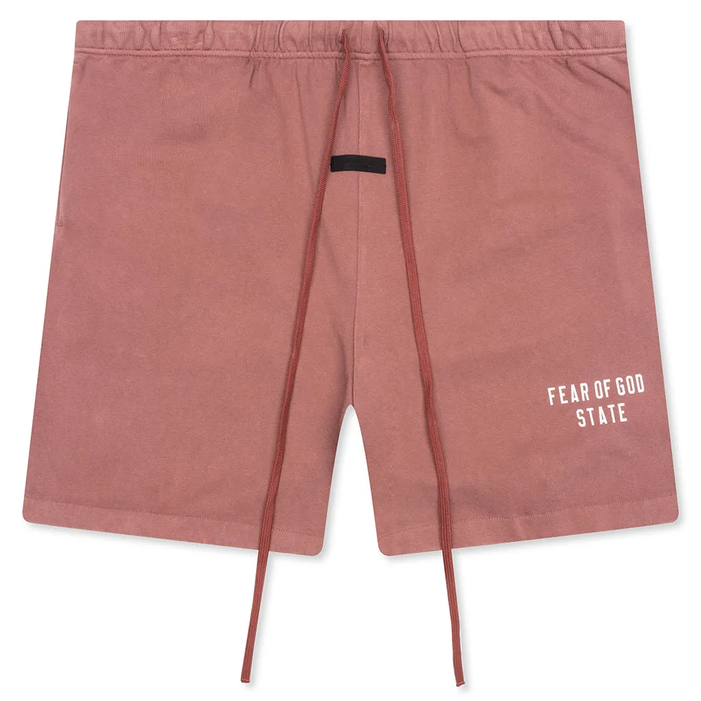 Heavy Jersey Soccer Short - Crimson