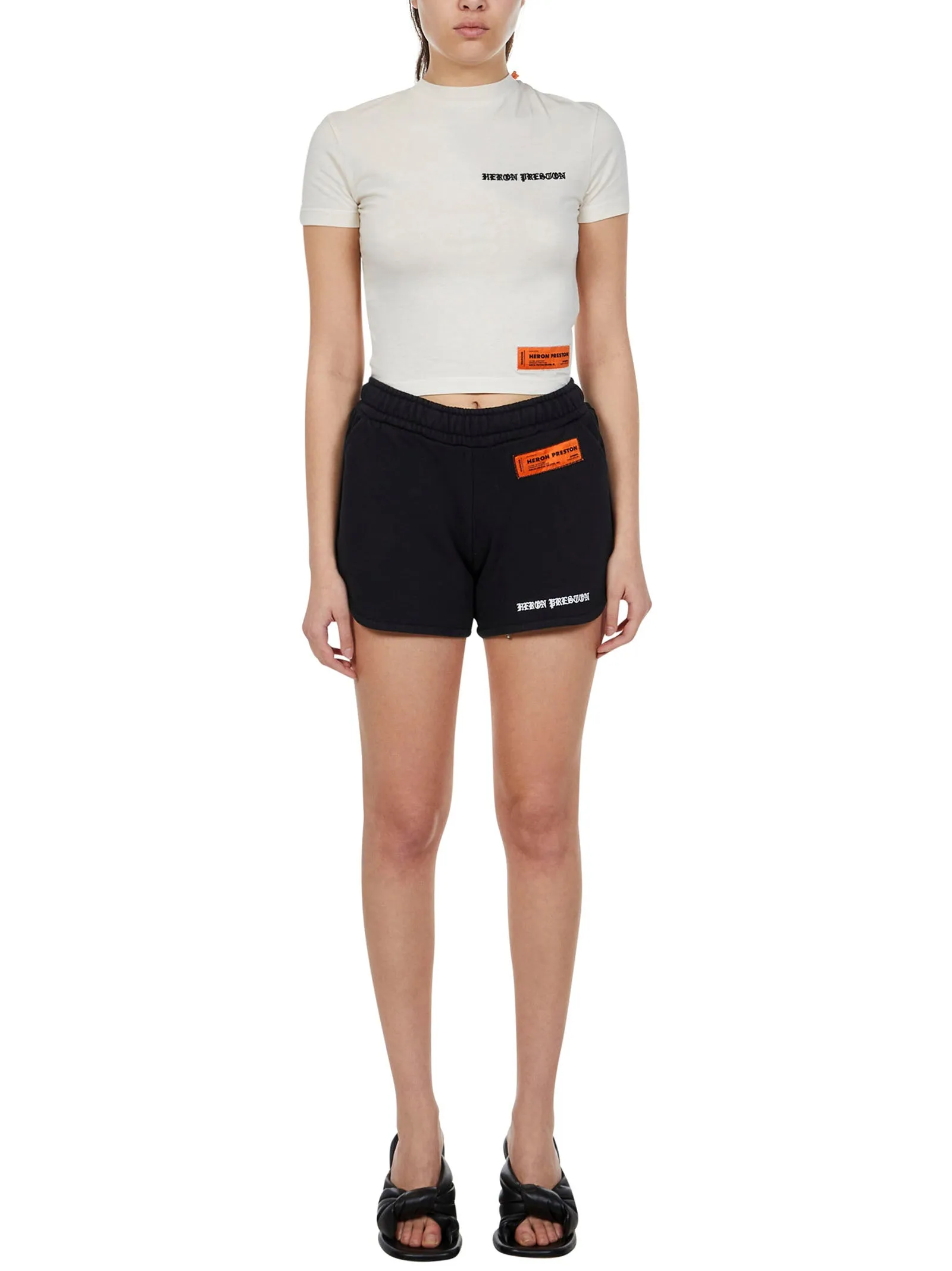 Heron Preston Logo-Patch Jogging Shorts