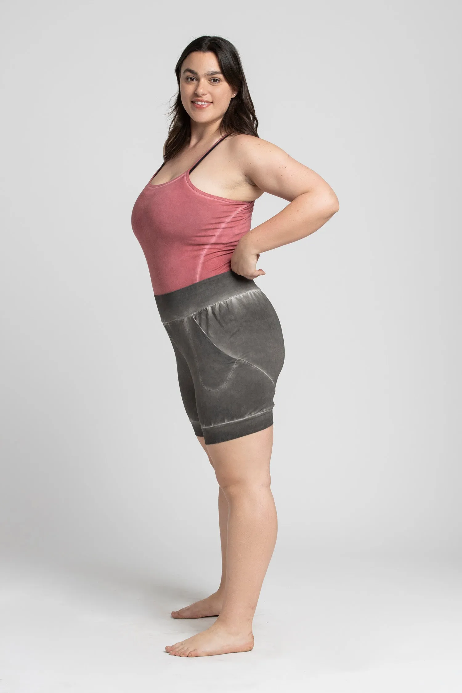 I'mPerfect Stonewash Slouchy Yoga Shorts 25%off
