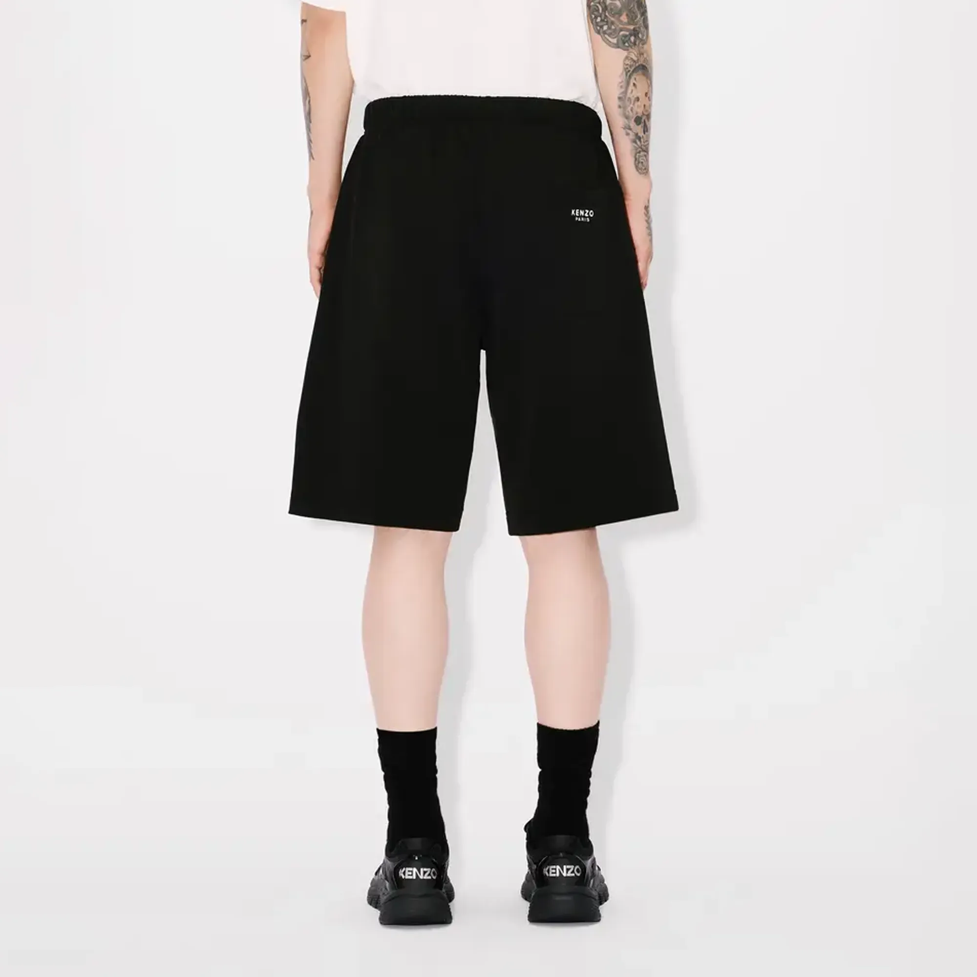 Kenzo Pop Embroidered Classic Shorts Black FF55PA8374MF.99J