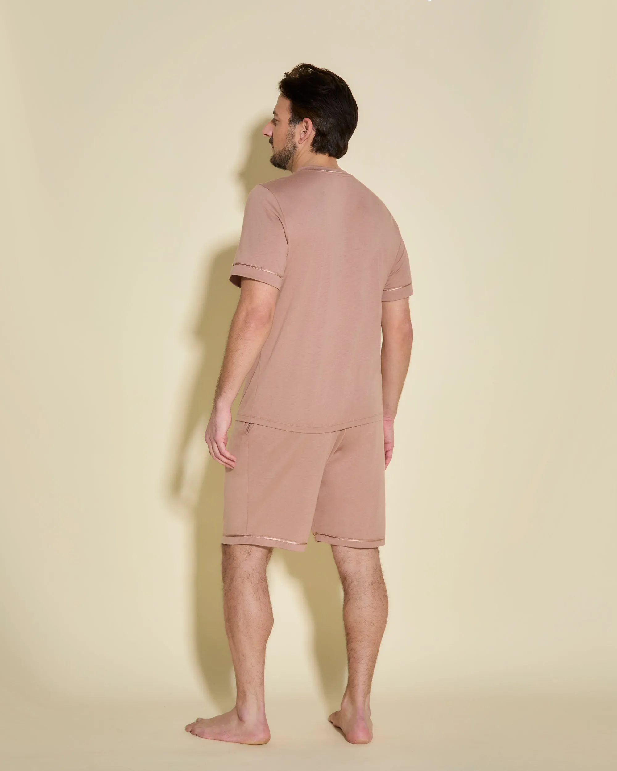 Kurzärmeliges Top & Shorts Pyjama-Set Für Männer