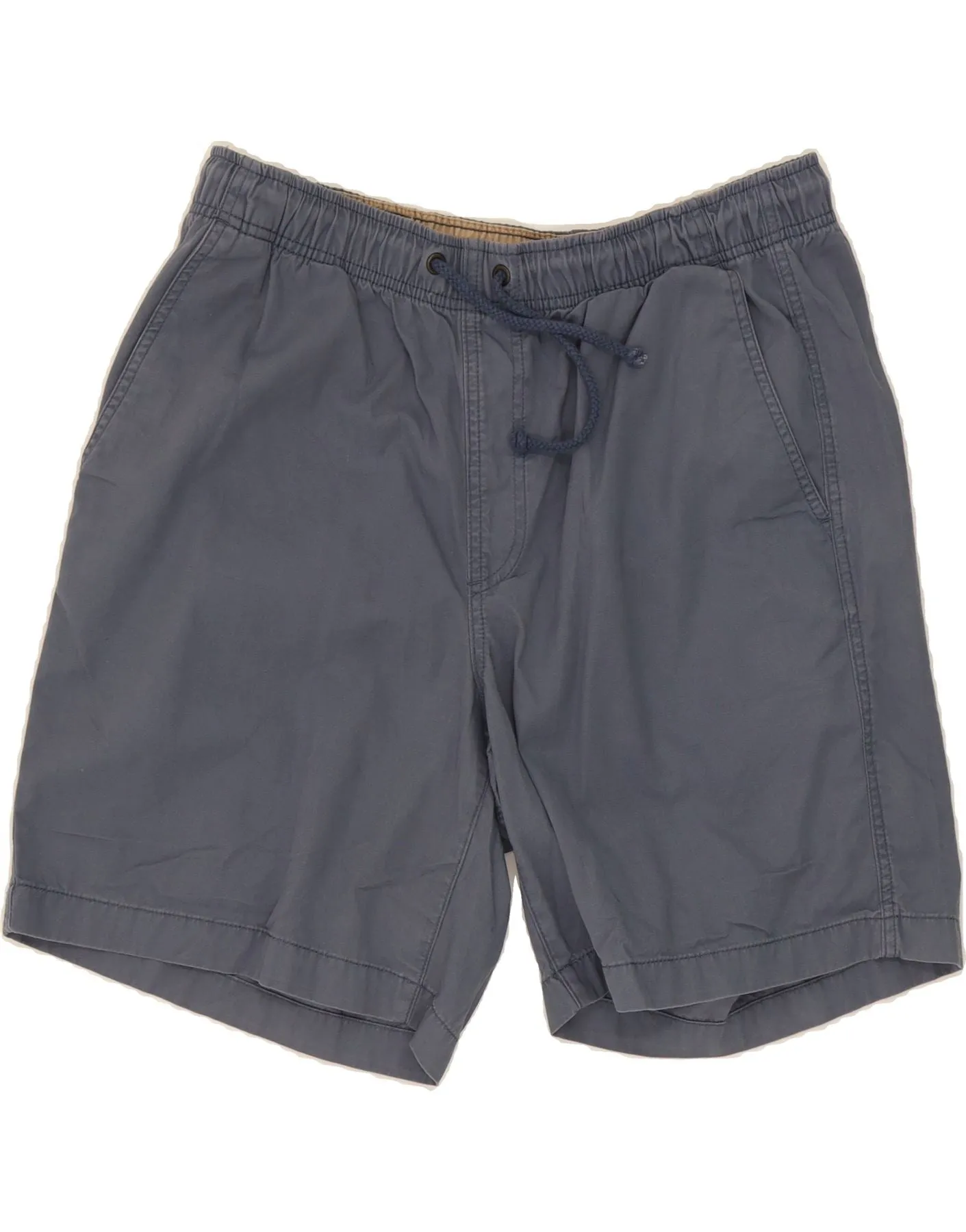 L.L.BEAN Mens Chino Shorts Large W34  Blue Cotton