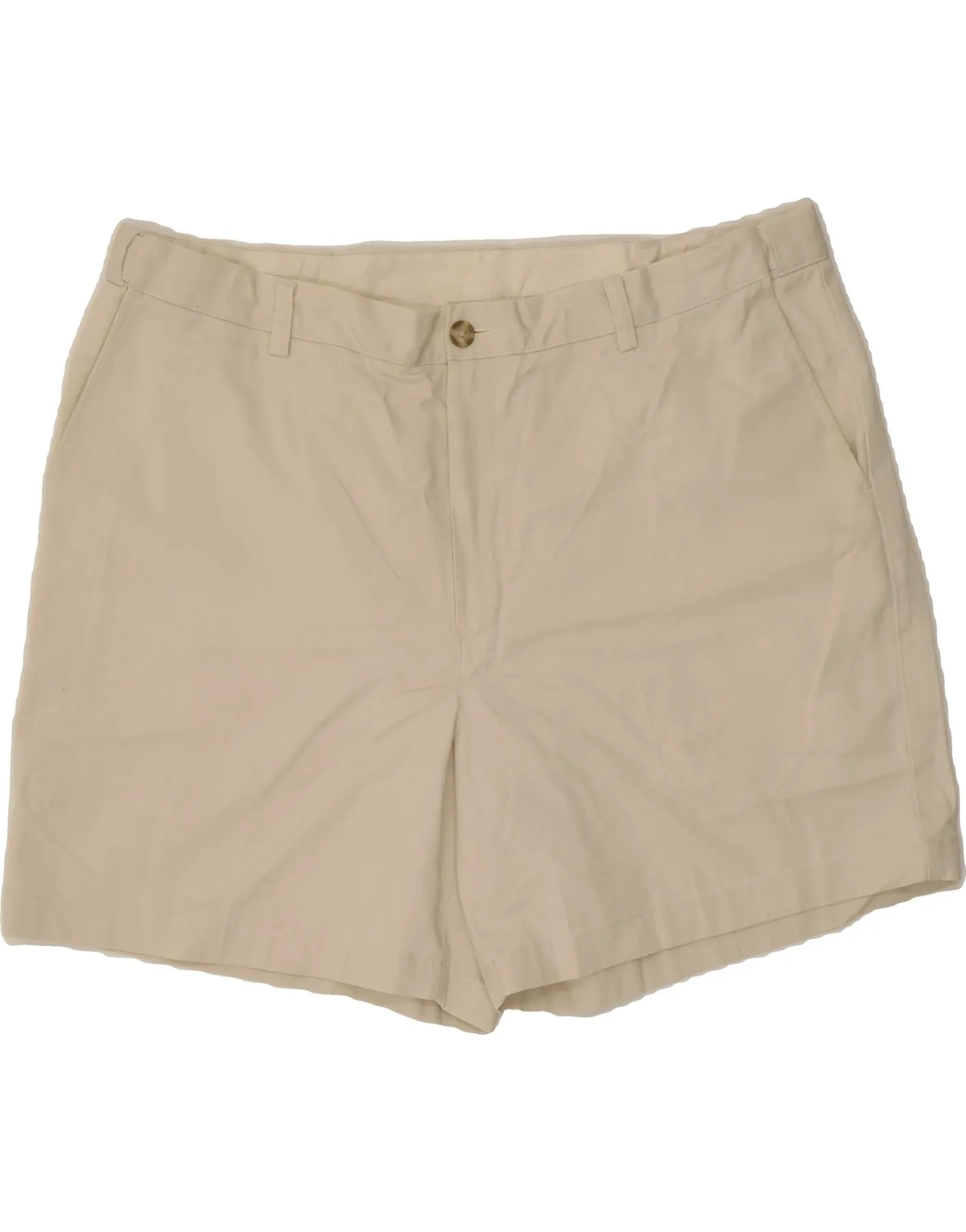 L.L.BEAN Mens Chino Shorts W40 XL Beige Cotton