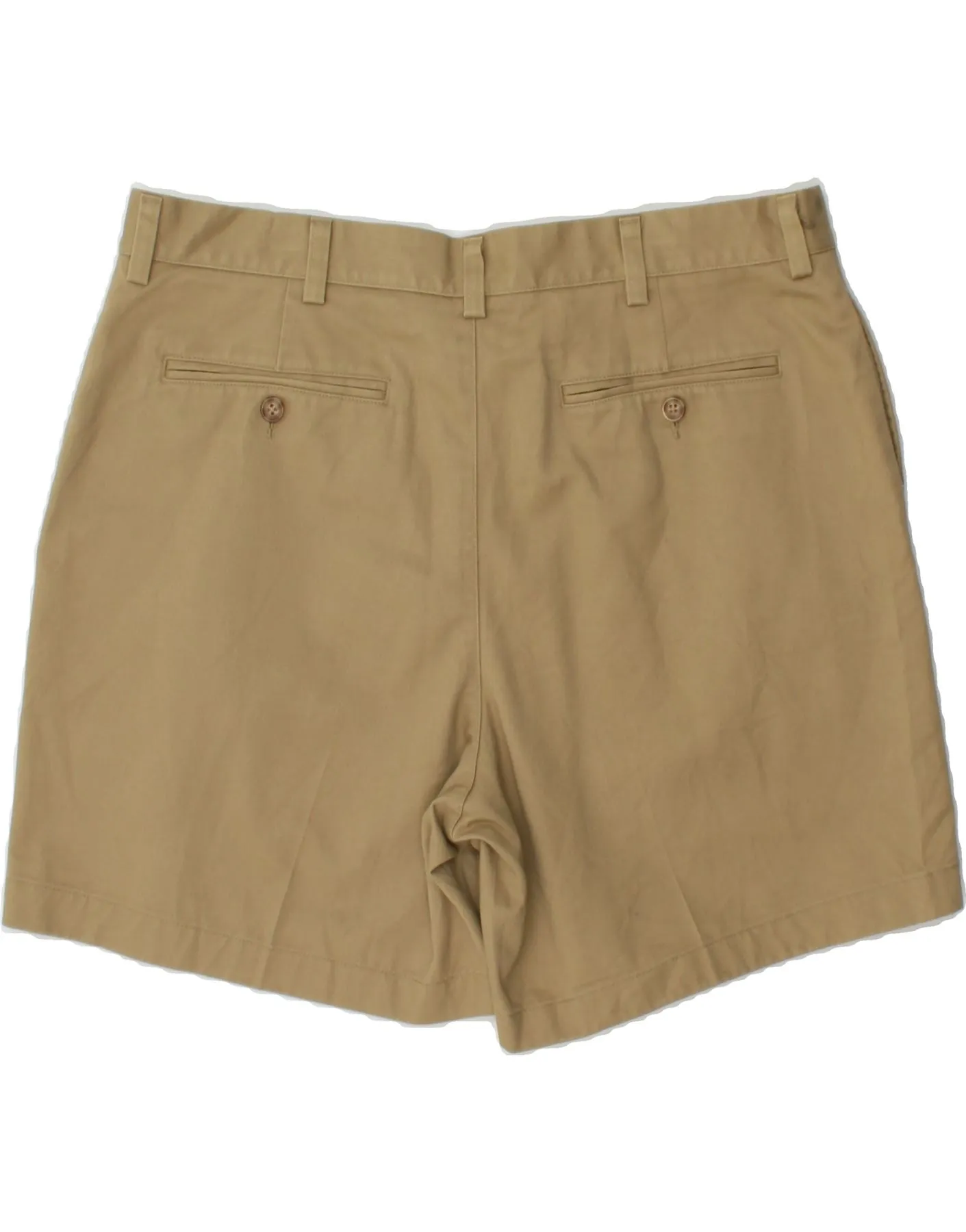 L.L.BEAN Mens Classic Fit Chino Shorts W37 Large  Beige Cotton