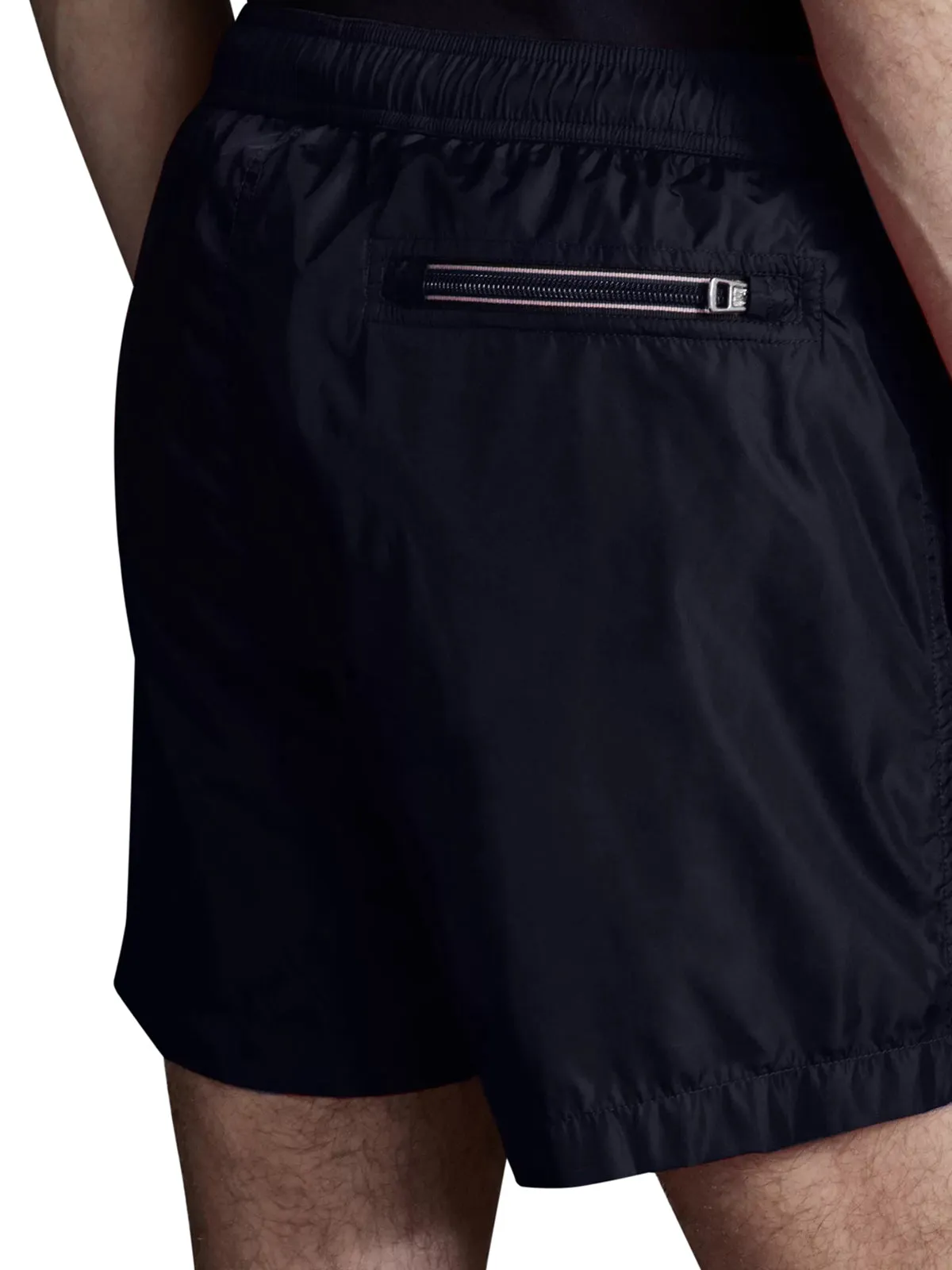Moncler Logo Patch Drawstring Swim Shorts
