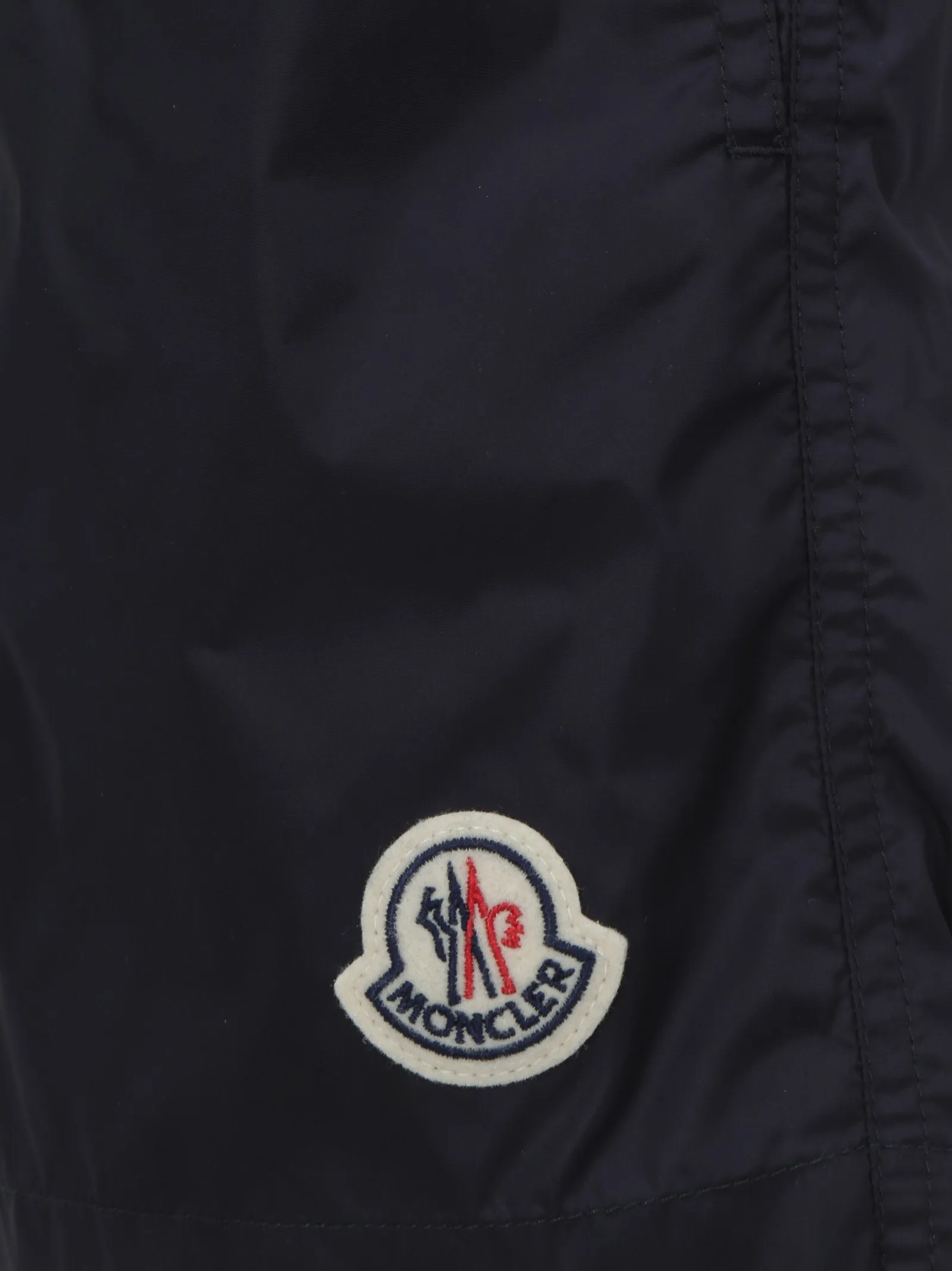 Moncler Logo Patch Drawstring Swim Shorts