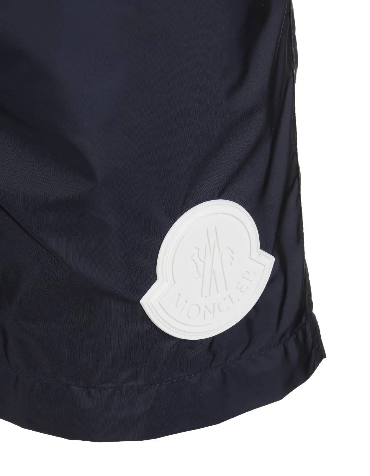 Moncler Logo Patch Drawstring Swim Shorts