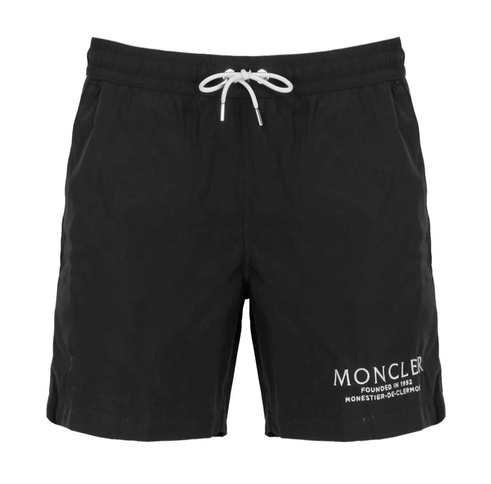 Moncler Logo Printed Drawstring Swim Shorts