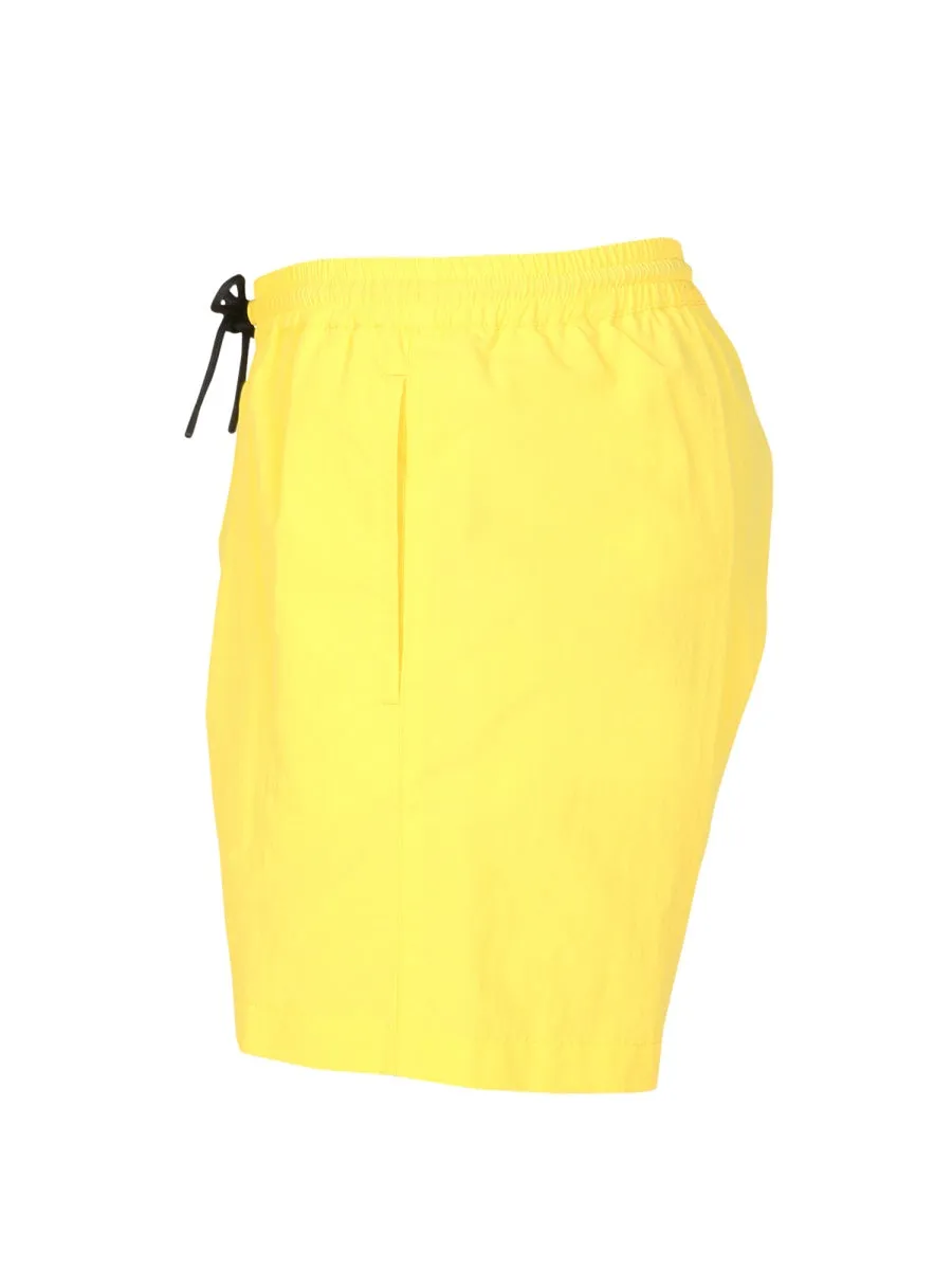 MSGM Logo Printed Swim Shorts