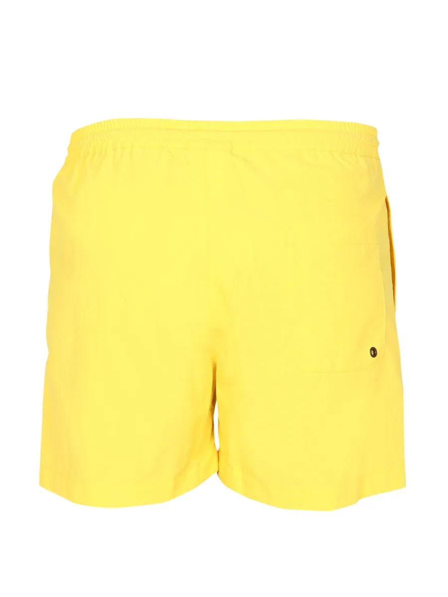 MSGM Logo Printed Swim Shorts