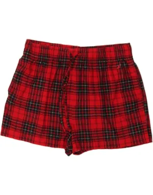 NAUTICA Womens Sport Shorts Large  Red Check Polyester