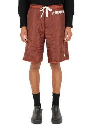 OAMC Logo Printed Quilted Drawstring Shorts
