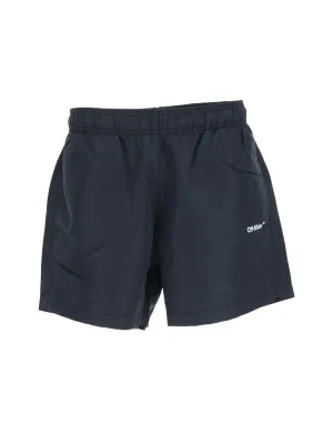 Off-White Logo Printed Swim Shorts