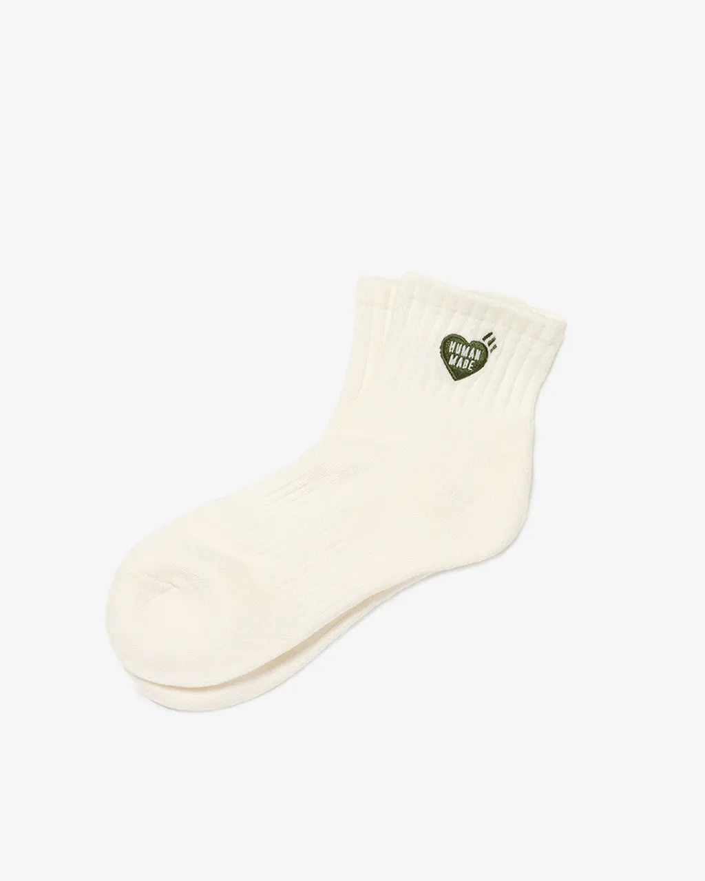 Pile Short Socks White