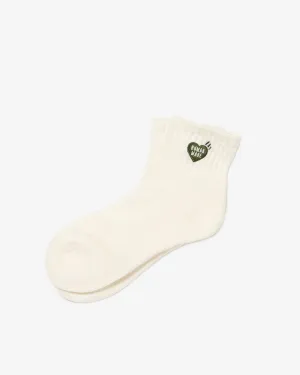 Pile Short Socks White