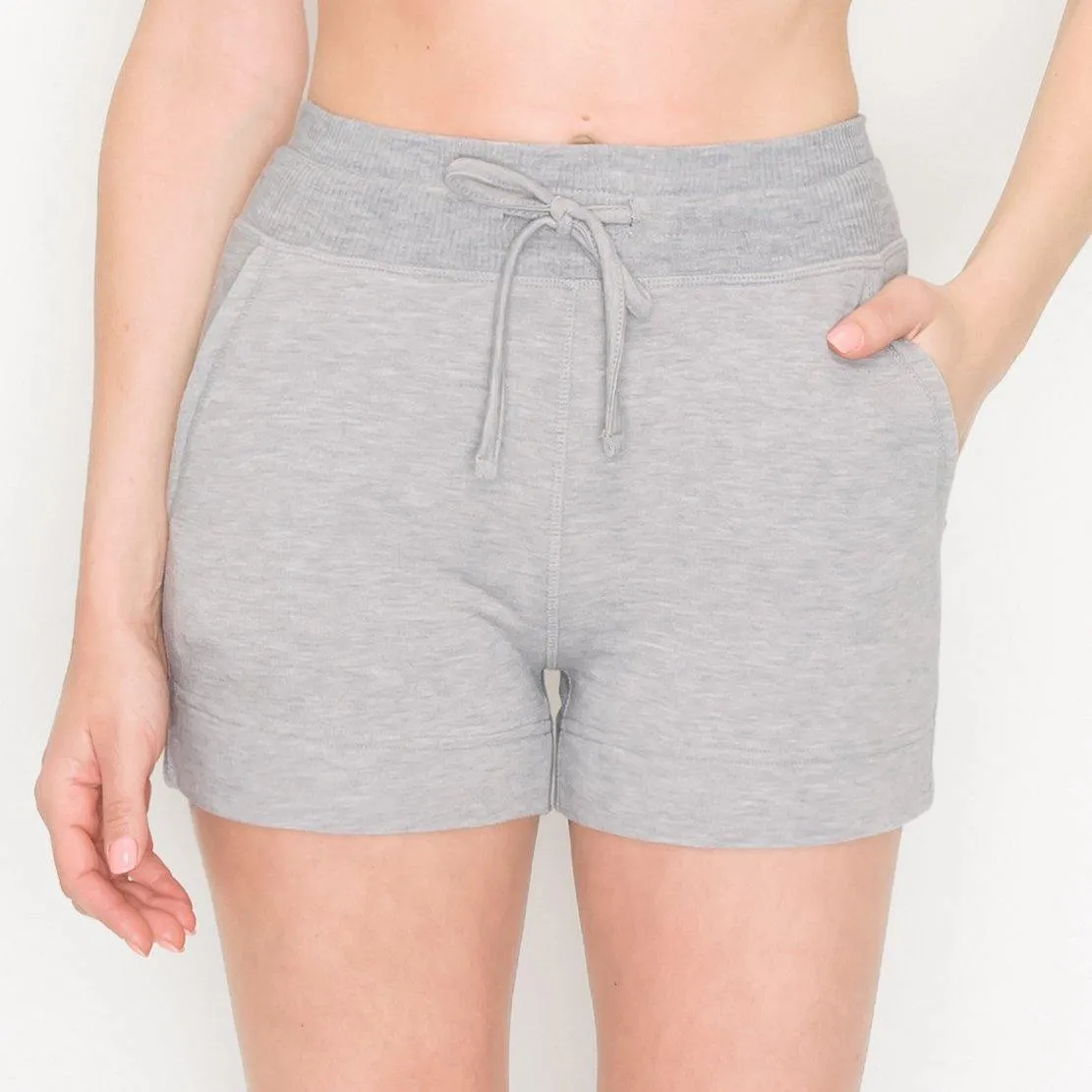 Premium French Terry Short - 3" Shorts for Women Casual Summer for Lounge and Beach Wear