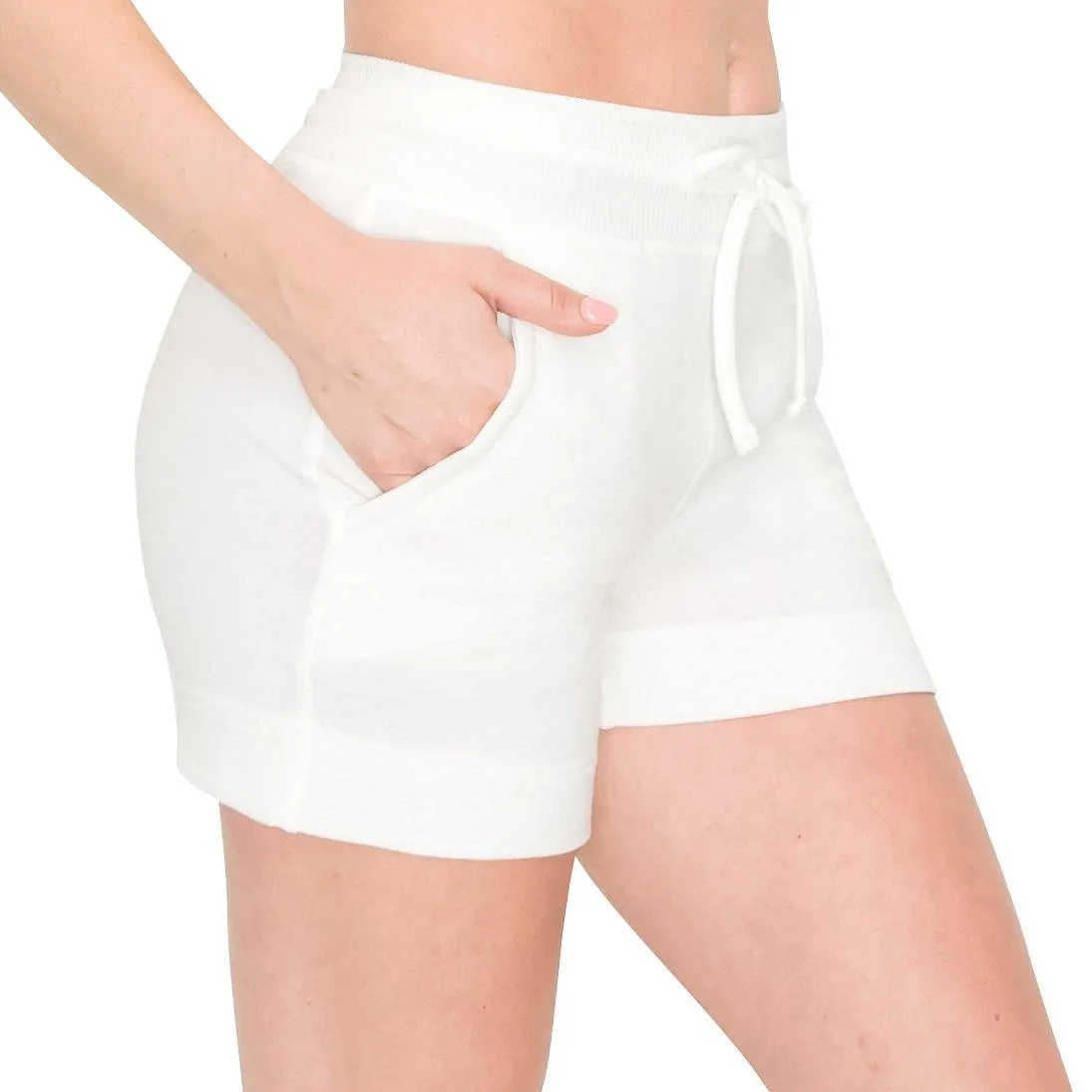 Premium French Terry Short - 3" Shorts for Women Casual Summer for Lounge and Beach Wear