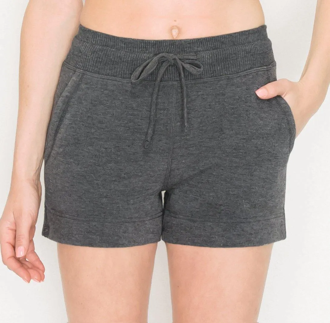 Premium French Terry Short - 3" Shorts for Women Casual Summer for Lounge and Beach Wear
