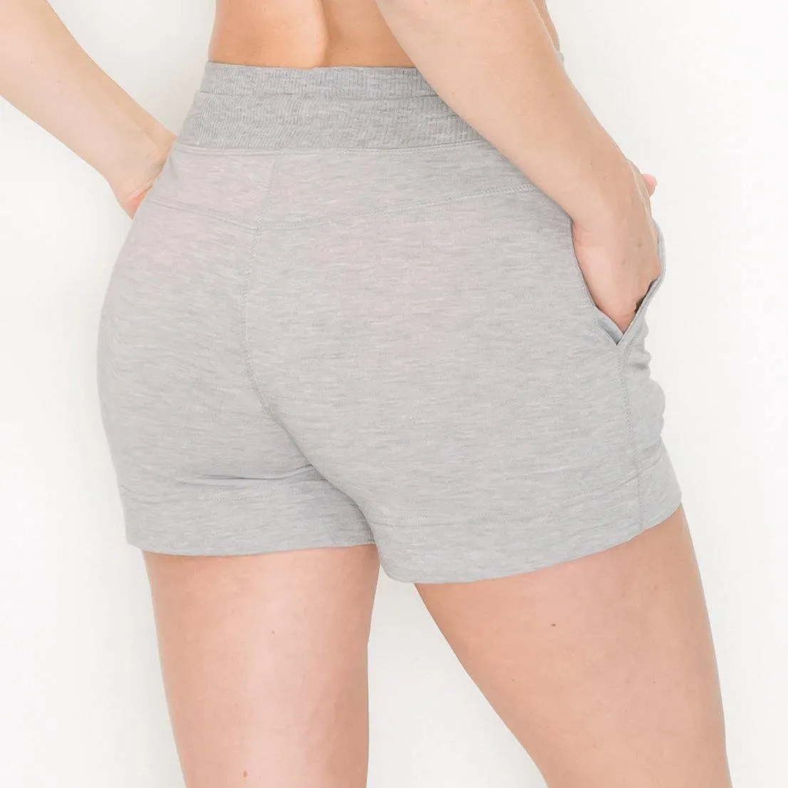 Premium French Terry Short - 3" Shorts for Women Casual Summer for Lounge and Beach Wear