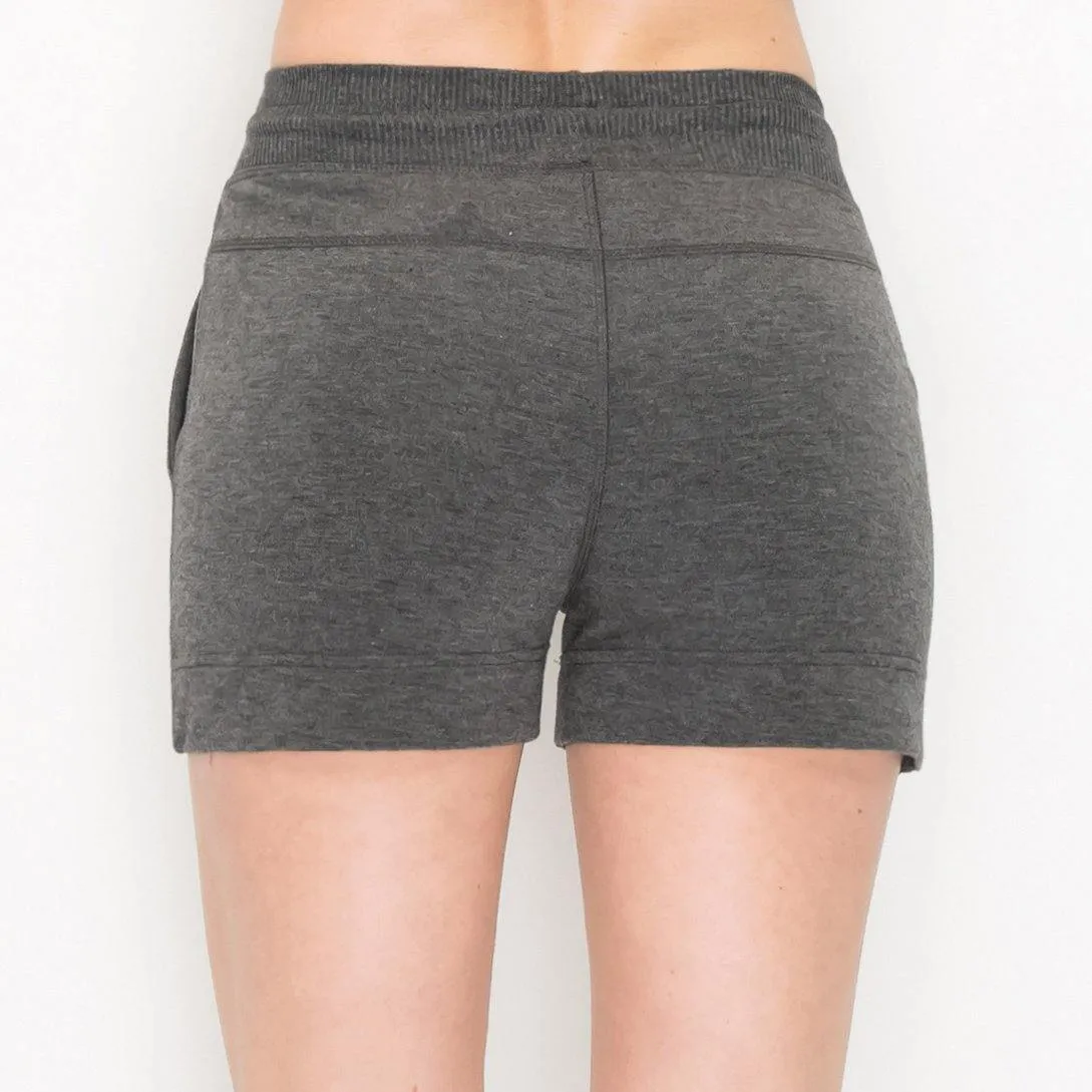 Premium French Terry Short - 3" Shorts for Women Casual Summer for Lounge and Beach Wear