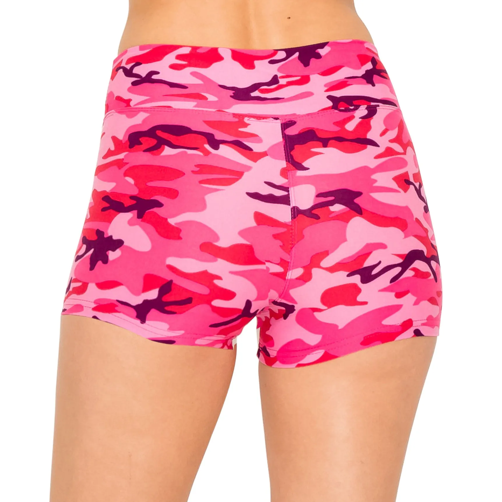 Print Design Yoga Shorts - 3" Waistband