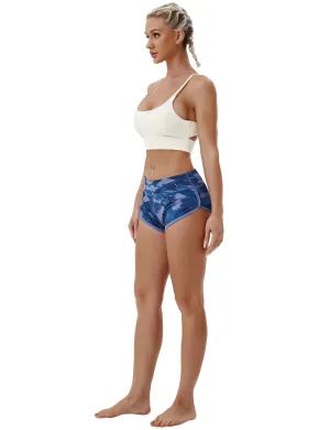 Printed Booty Plus Size Shorts navy brushcamo_Plus Size