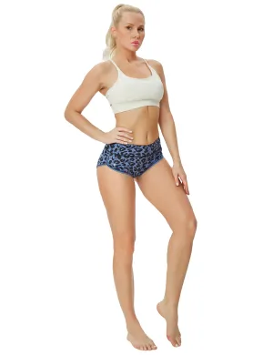Printed Booty Plus Size Shorts navy_leopard_Plus Size