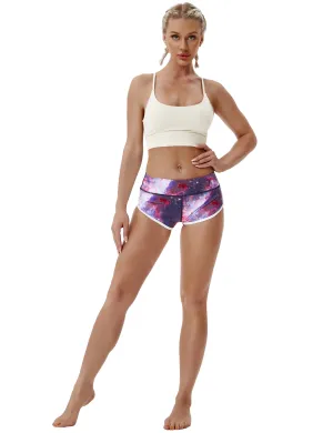 Printed Booty Tall Size Shorts galaxy_Tall Size