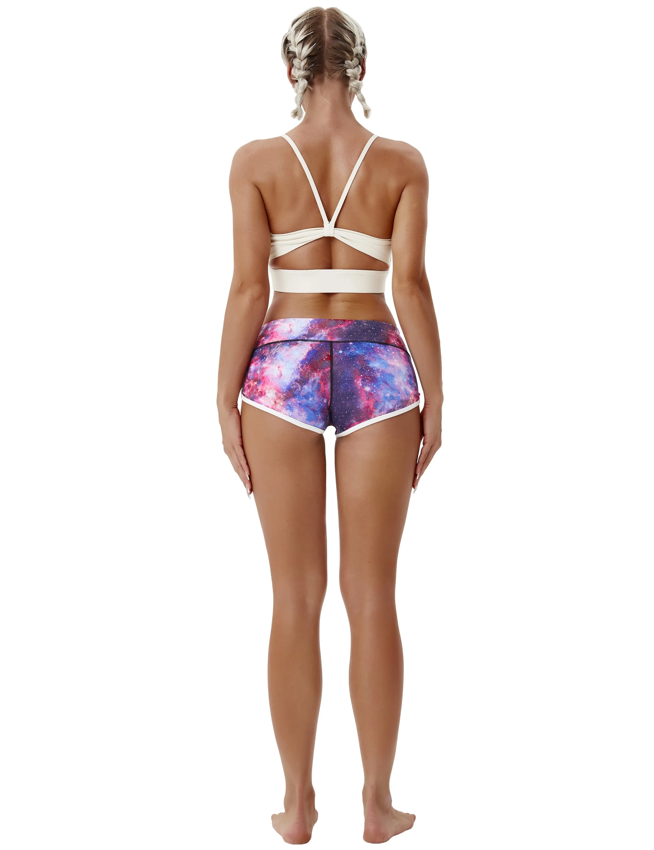 Printed Booty Tall Size Shorts galaxy_Tall Size