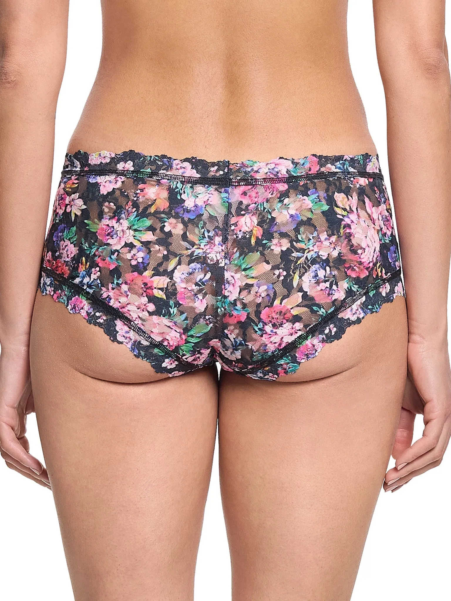 Printed Signature Lace® Boyshort Dark Peonies Sale