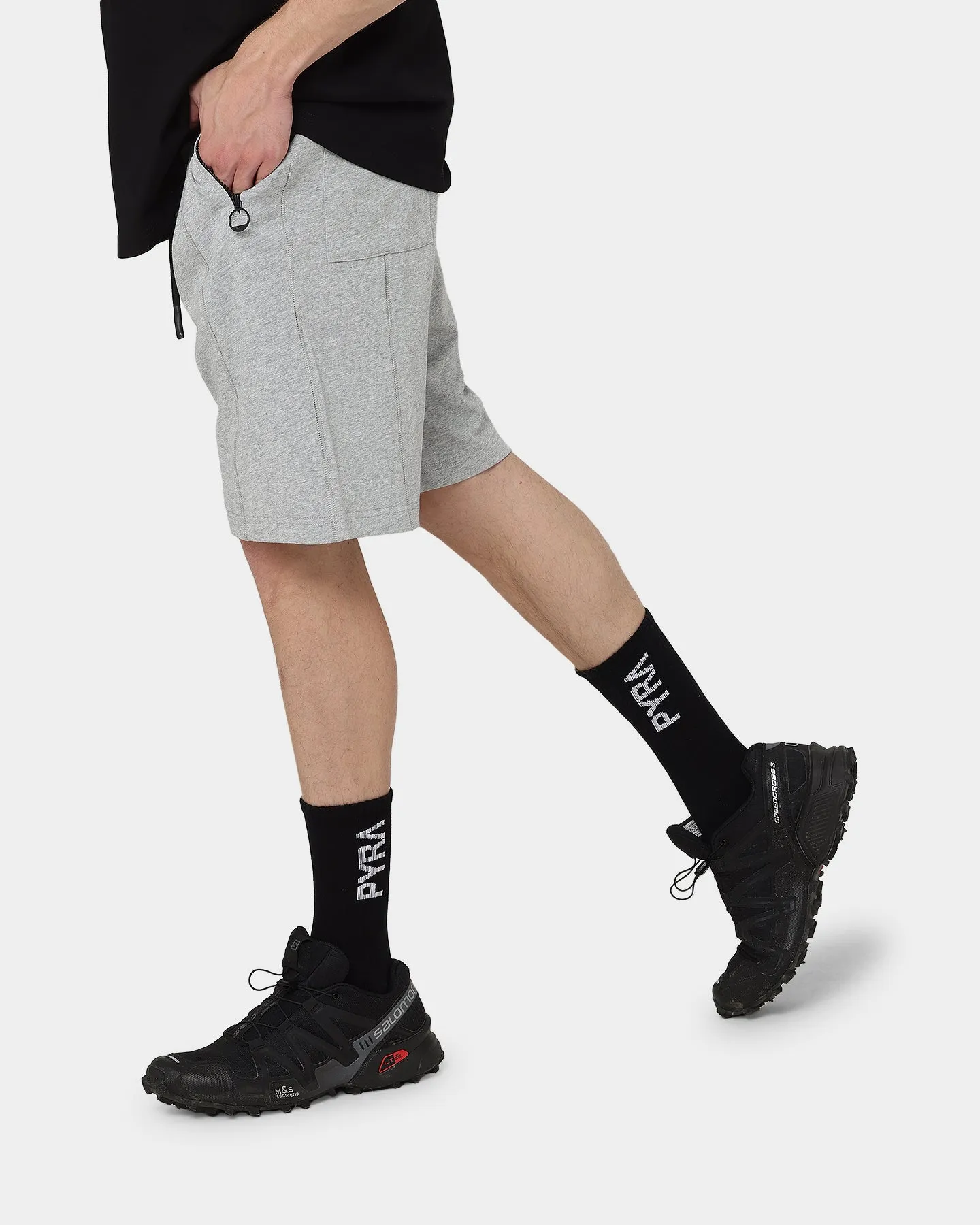 PYRA Minds Jersey Shorts Grey Marle