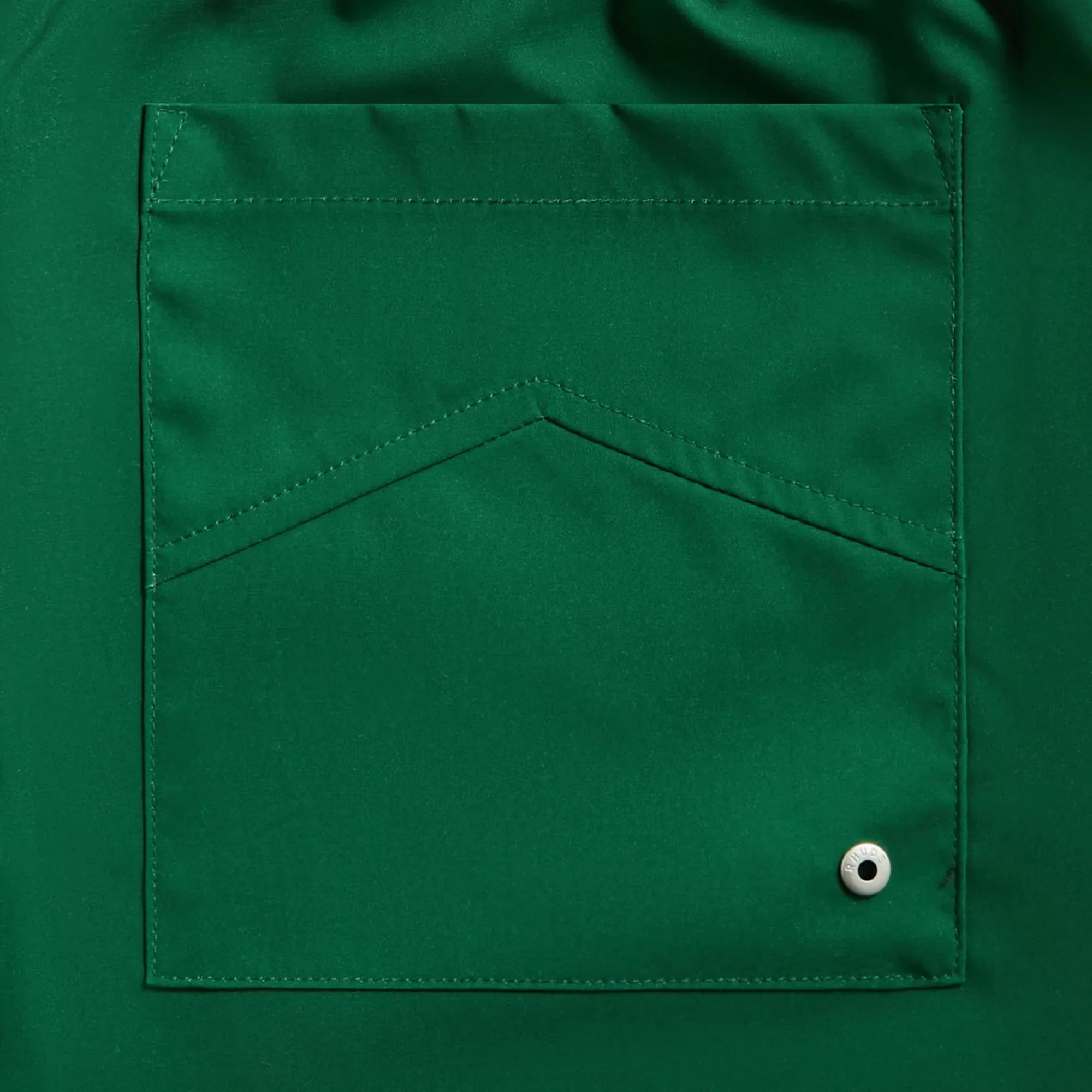 R H U D E Logo Basketball Swim Short Forest Green/Black/White