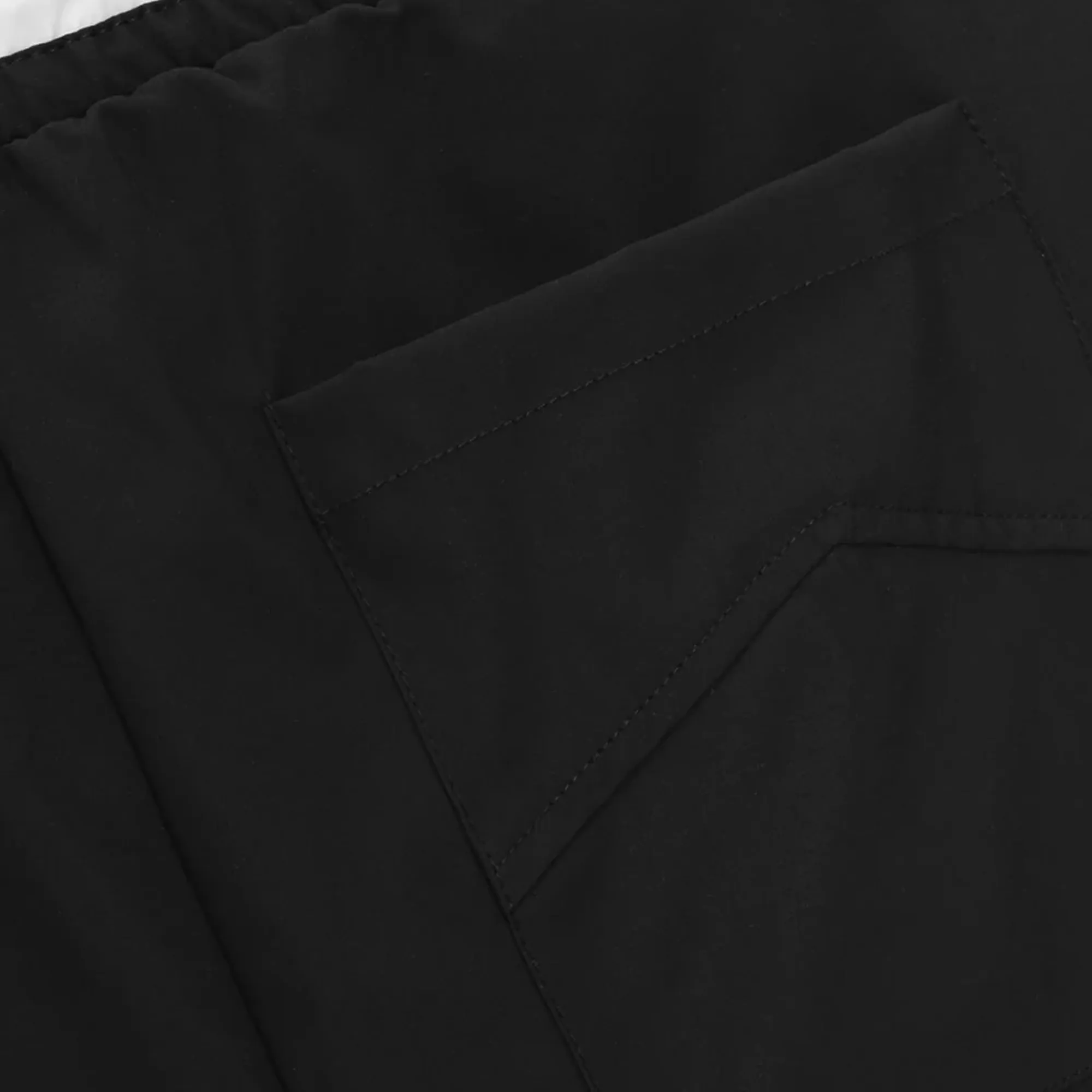 R H U D E Logo Basketball Swim Shorts Black/White