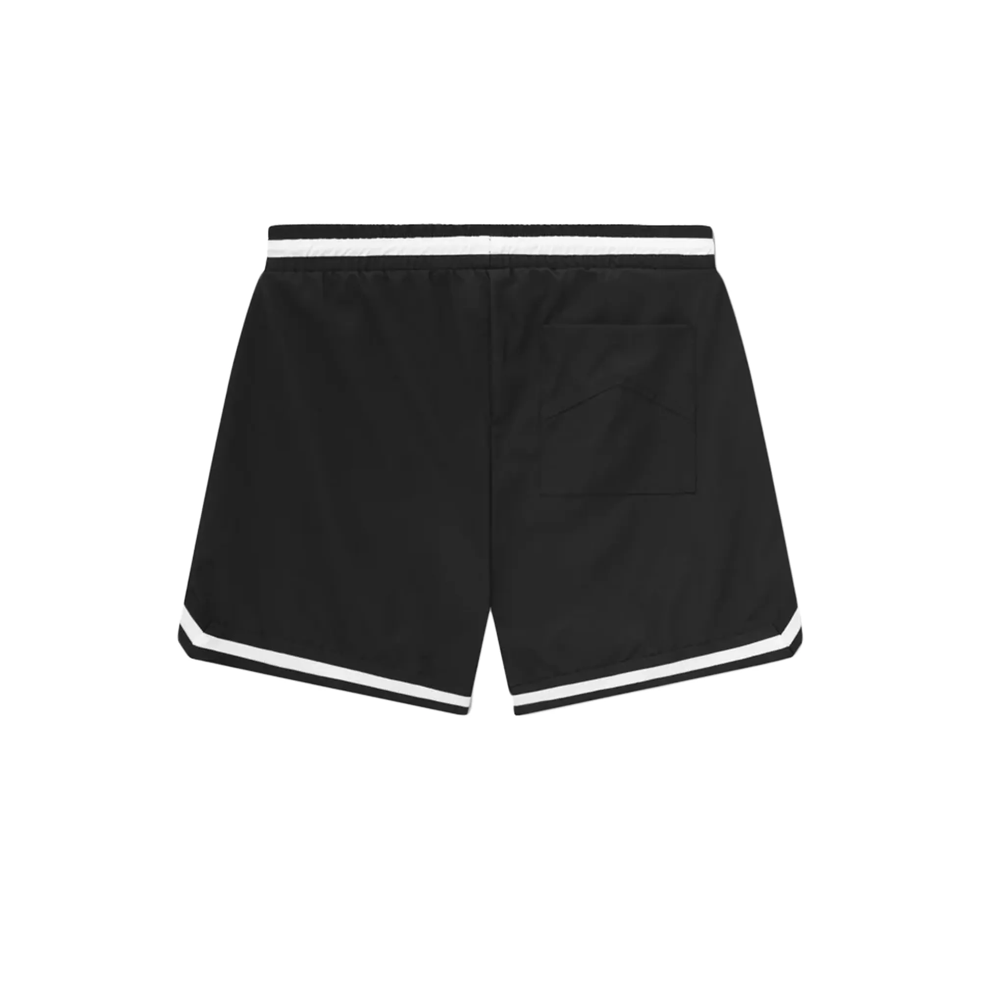 R H U D E Logo Basketball Swim Shorts Black/White