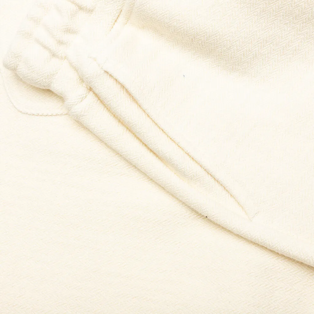Race Herringbone Short - White