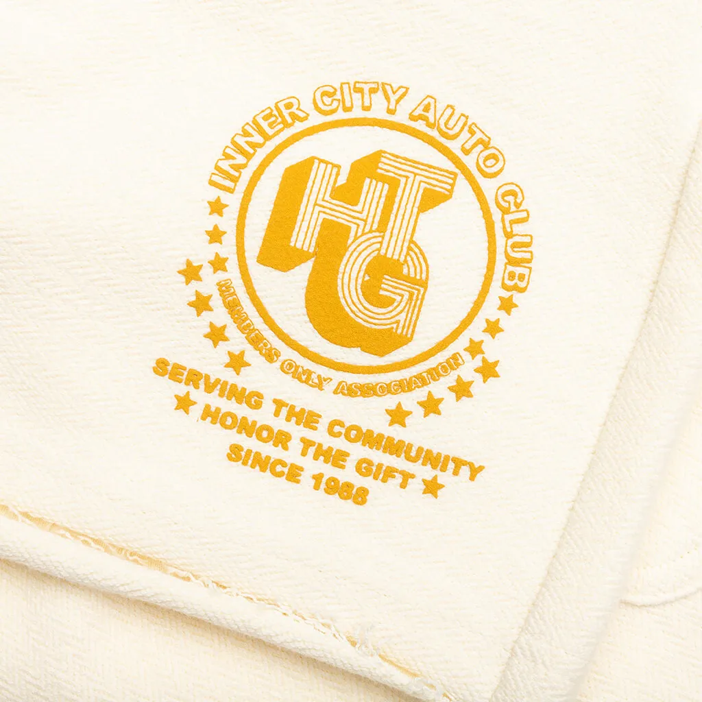 Race Herringbone Short - White