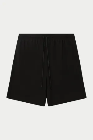 RIBBED SHORTS - BLACK