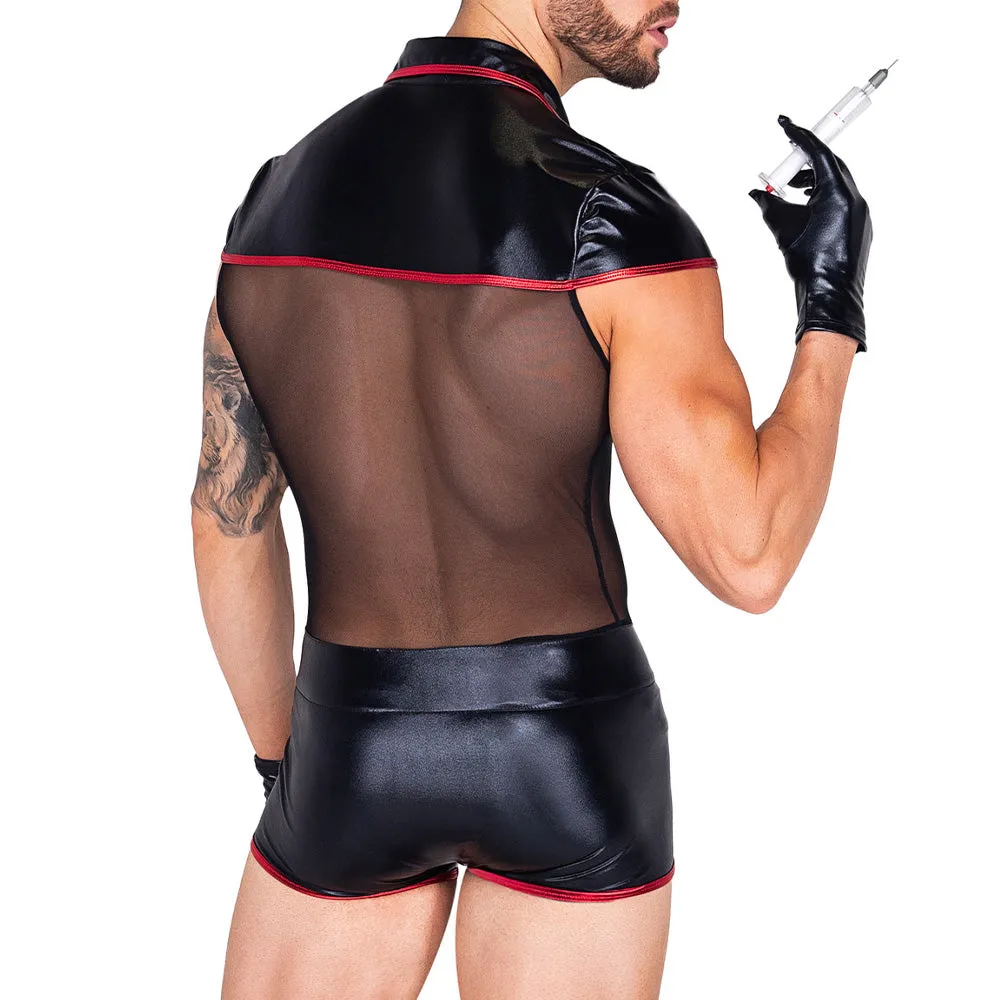 Roma Pandemic Hunk Dark Doctor Jumpsuit Costume