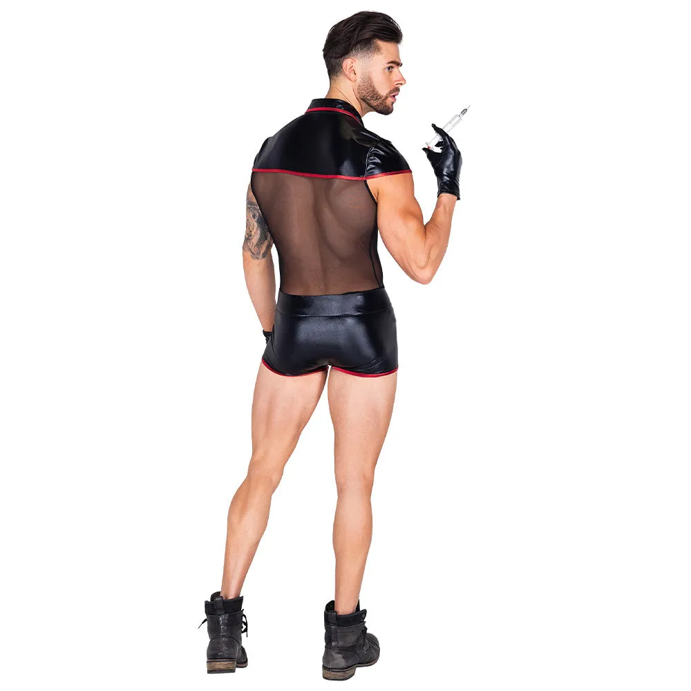 Roma Pandemic Hunk Dark Doctor Jumpsuit Costume