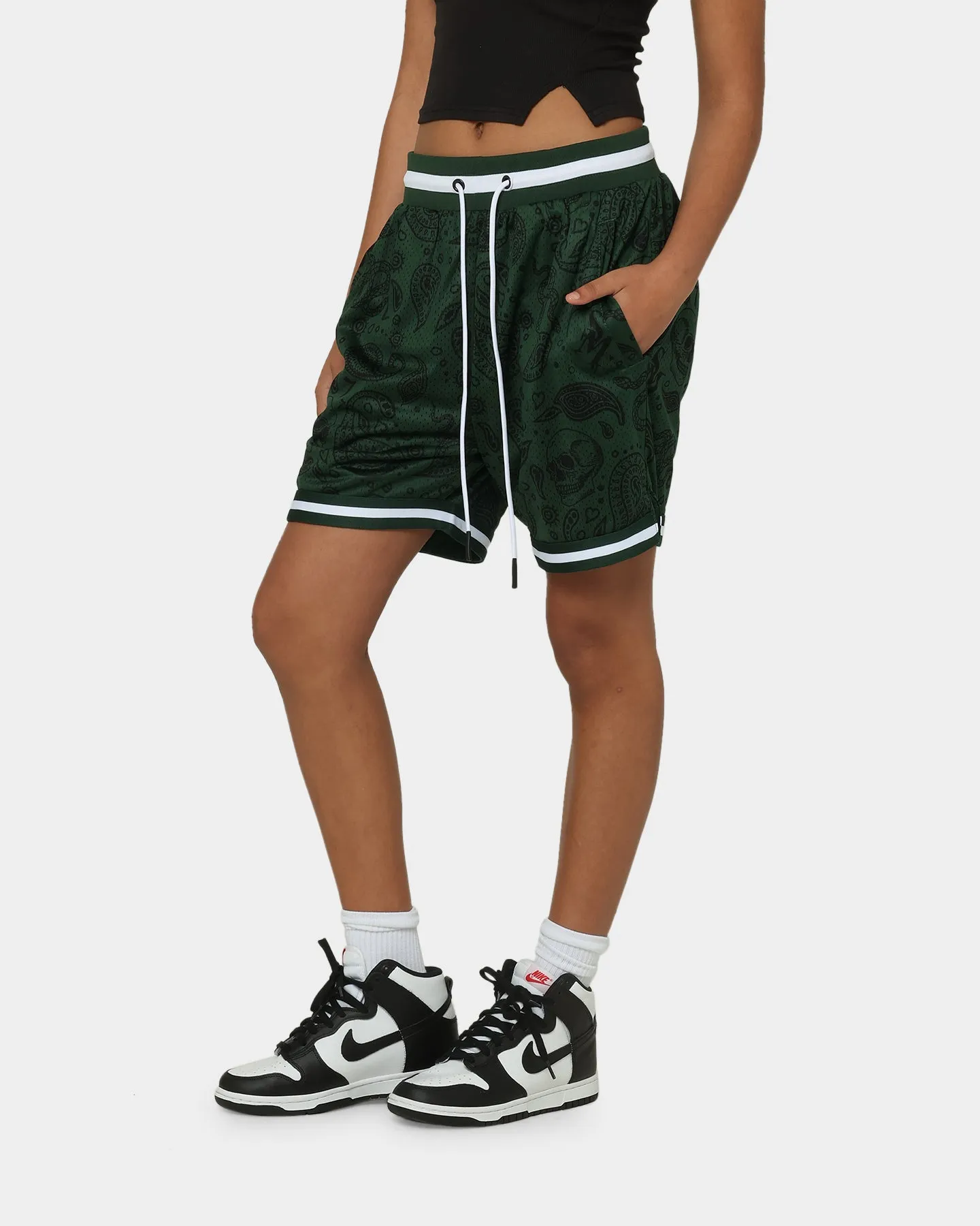 Saint Morta Paisley Olympus Ball Shorts Green/White
