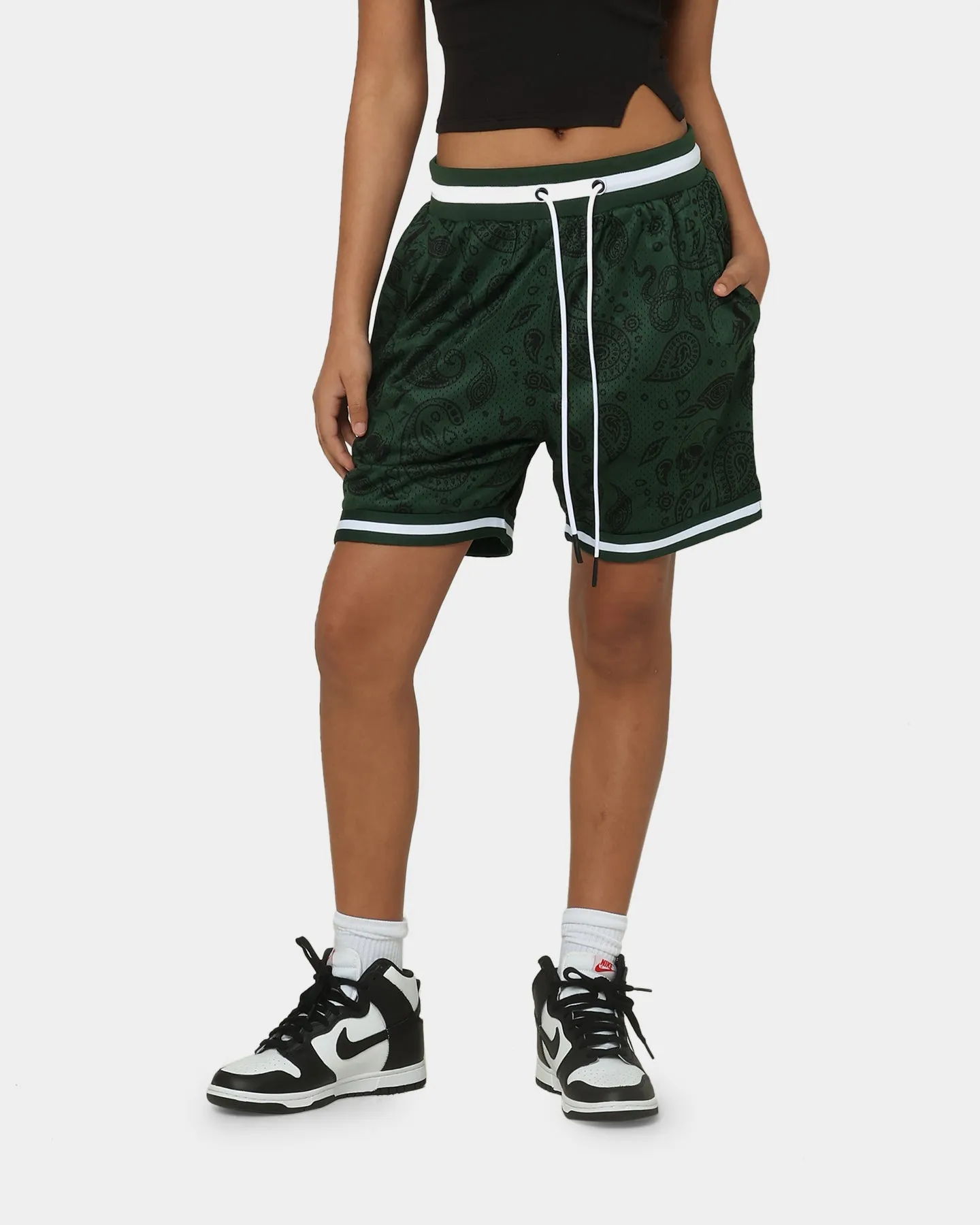 Saint Morta Paisley Olympus Ball Shorts Green/White