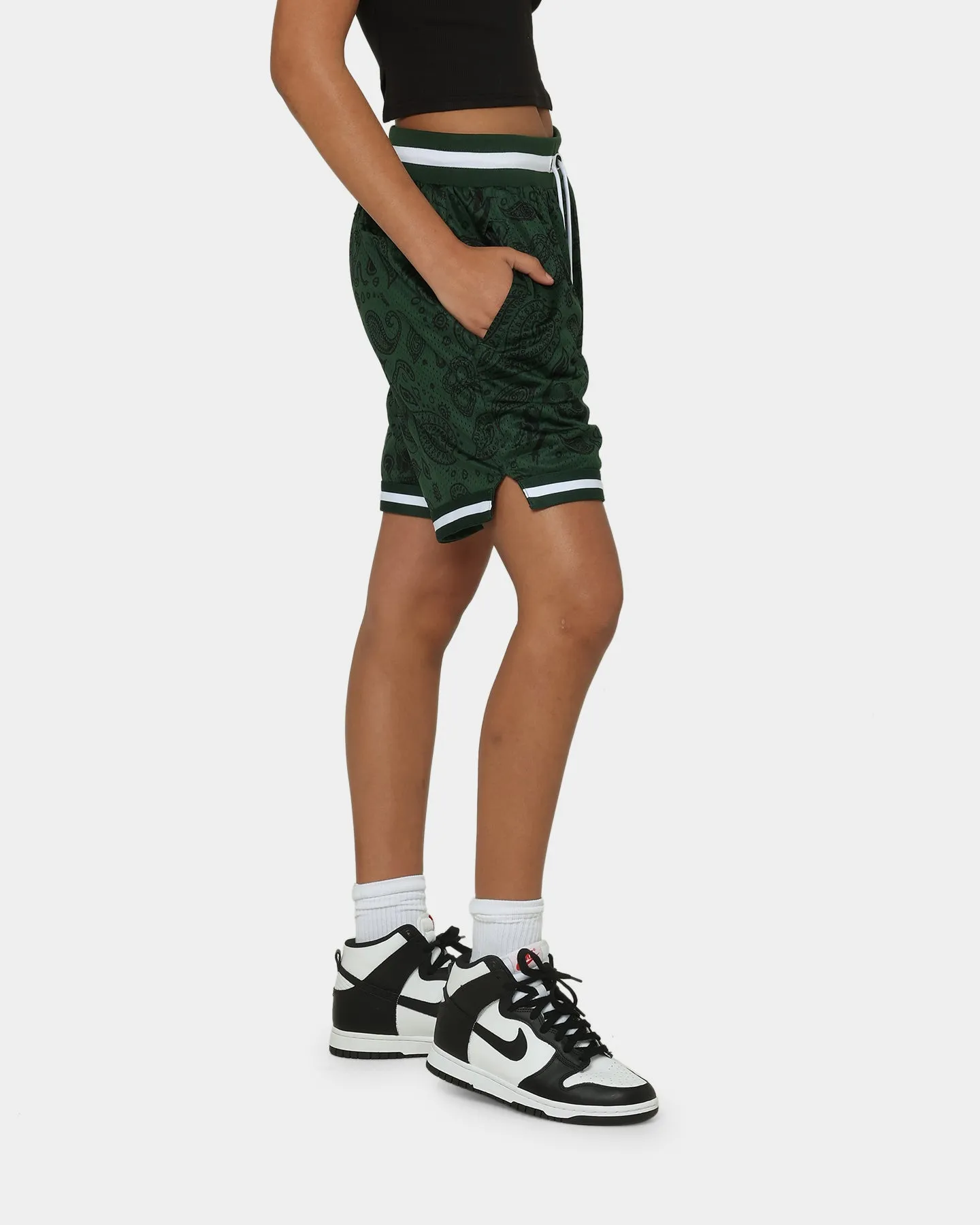 Saint Morta Paisley Olympus Ball Shorts Green/White